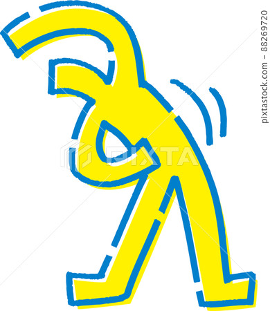 Stickman doing gymnastics Stickman doing gymnastics 88269720