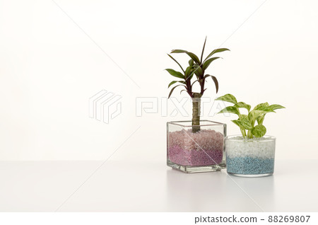 Interior image with small items placed on a white table 88269807