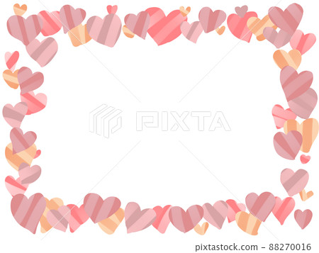 Valentine's Day frame studded with hand-painted hearts 88270016