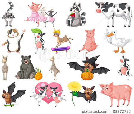 Set of different kids of animals Set of different kids of animals 88272753