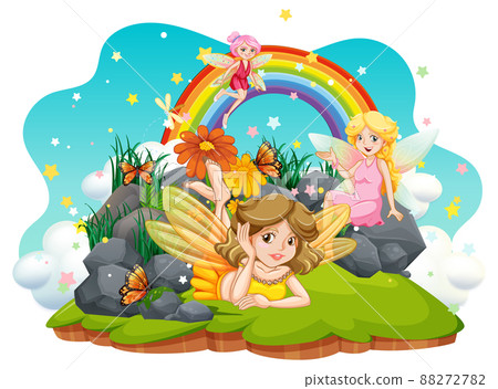 Isolated fantastic forests with beautiful fairies 88272782
