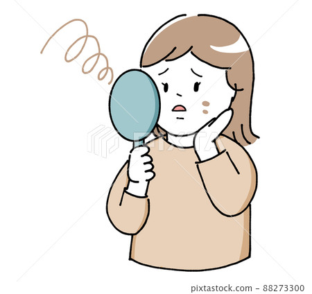 Women suffering from rough skin Women suffering from rough skin 88273300