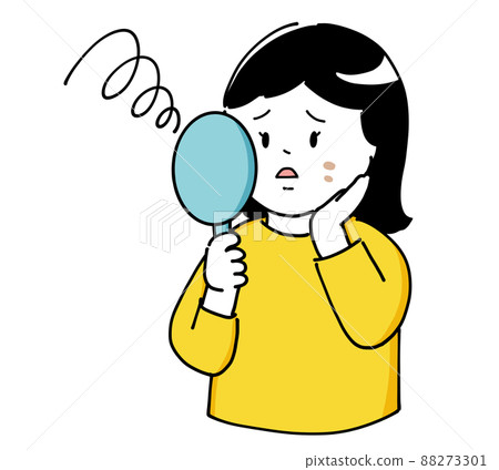 Women suffering from rough skin Women suffering from rough skin 88273301