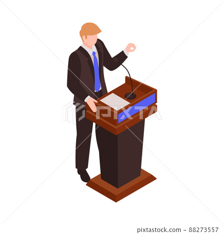 Isometric Election Icon - Stock Illustration [88273557] - PIXTA