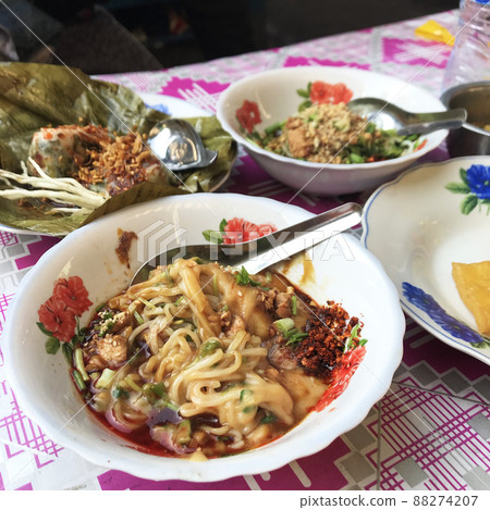 Breakfast at a cafeteria in Shan State, Myanmar Breakfast at a cafeteria in Shan State, Myanmar 88274207