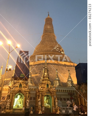 Shwe Dragon Pagoda of Yangon Shwe Dragon Pagoda of Yangon 88274213
