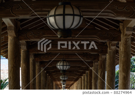 Nara Hase-dera lower corridor Nara Hase-dera lower corridor 88274964