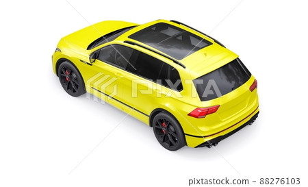 Compact sports city SUV for exciting driving, for work and family on a white isolated background. 3d rendering. Compact sports city SUV for exciting driving, for work and family on a white isolated background. 3d rendering. 88276103