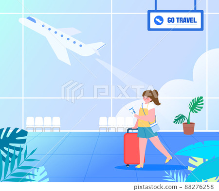 清涼夏日旅行插畫10 88276258
