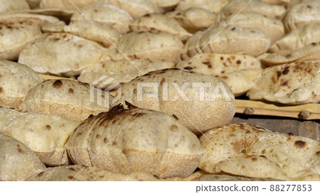 Egyptian fresh bread Aish Baladi Egyptian fresh bread Aish Baladi 88277853