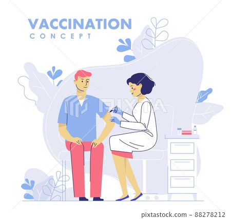 People vaccination concept for immunity health. Healthcare, medical treatment, prevention and immunize. 88278212