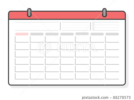 Dateless fill-in calendar template-Monthly / year-free monthly calendar-Starting Sunday 88278573