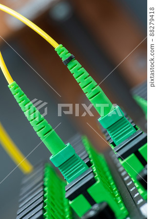 Telecommunication Passive Optical Network Equipment in Data Center Telecommunication Passive Optical Network Equipment in Data Center 88279418