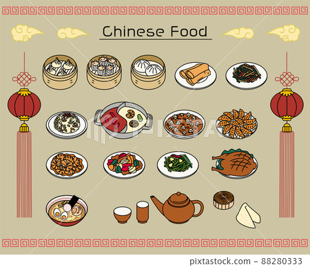 chinese, chuka, vector 88280333