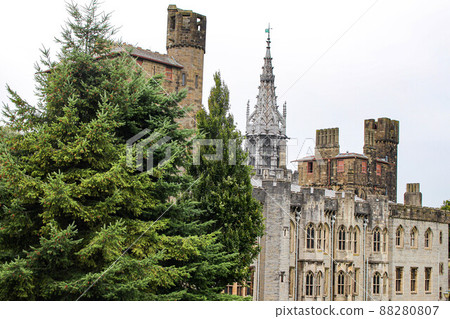 [Cardiff] Exterior of Cardiff Castle 88280807