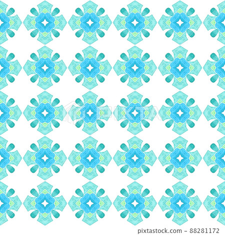 Textile ready exquisite print, swimwear fabric, wallpaper, wrapping. Green astonishing boho chic summer design. Medallion seamless pattern. Watercolor medallion seamless border. Textile ready exquisite print, swimwear fabric, wallpaper, wrapping. Green astonishing boho chic summer design. Medallion seamless pattern. Watercolor medallion seamless border. 88281172