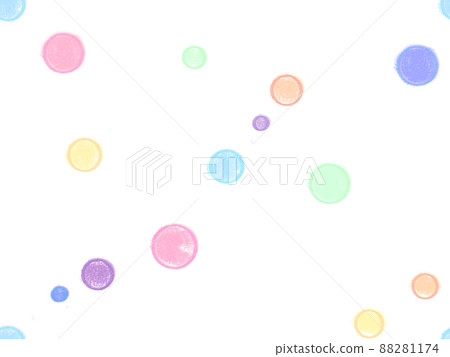 圓點花紋彩虹炫彩花紋/背景素材 88281174