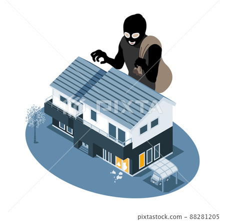 Thief aiming for a house 88281205