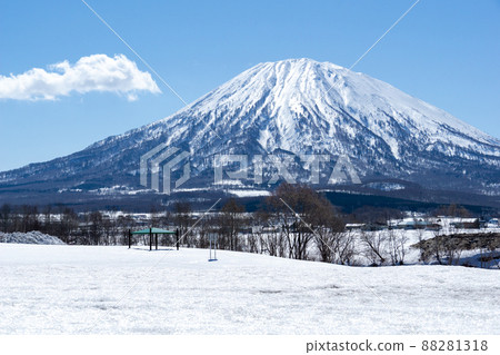 羊蹄山和雪原 88281318