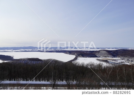 從鄂霍次克流冰館看冬天的能取湖和網走湖 88282691