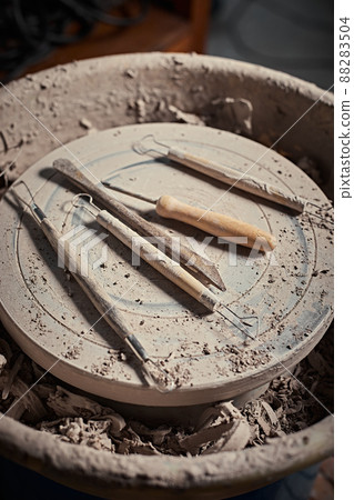 Pottery Tools on wheel 88283504