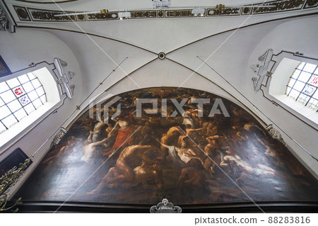 Interiors of sainte anne chrurch, Bruges, Belgium  88283816