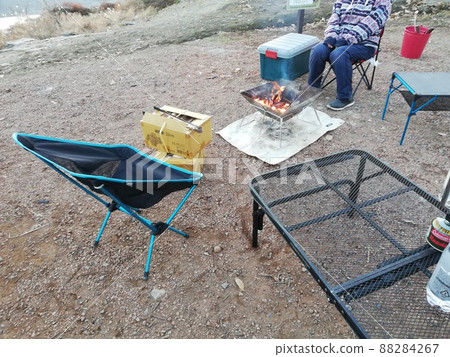 Bonfire at the campsite 88284267