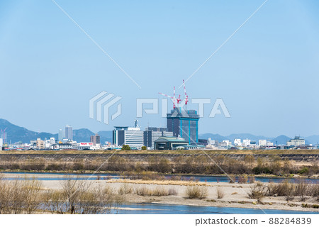 《Gifu Prefecture》 Nagara River Gifu City Cityscape 《Gifu Prefecture》 Nagara River Gifu City Cityscape 88284839