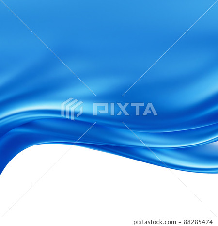 blue silk waves 88285474