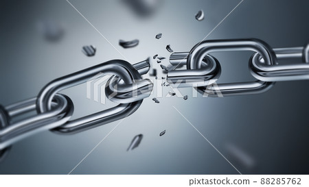Breaking metal chain Breaking metal chain 88285762