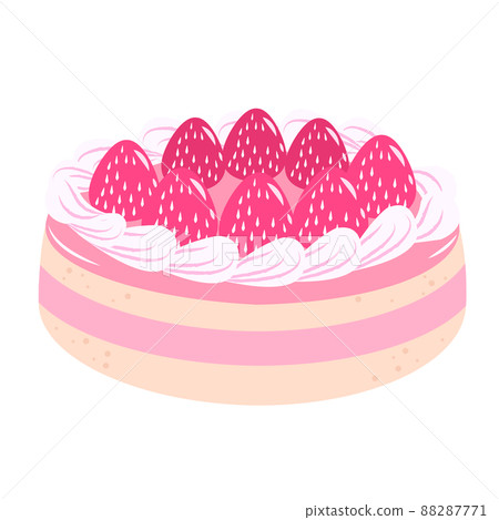 草莓整個蛋糕插圖素材 草莓整個蛋糕插圖素材 88287771