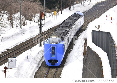 室蘭本線禮文-Koboro JR北海道木葉281系列北斗 88288778