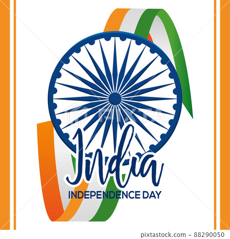Isolated wheel India independence day vector illustration Isolated wheel India independence day vector illustration 88290050