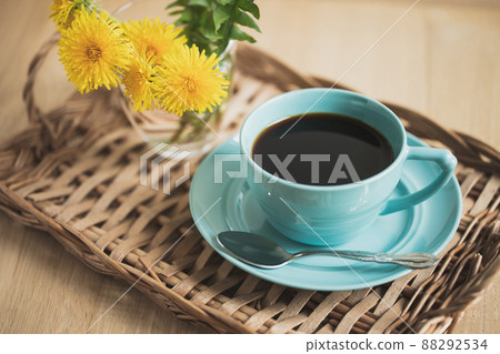 咖啡和蒲公英蒲公英咖啡圖片素材 88292534