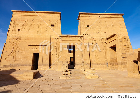 Temple of Isis on Agilkia Island, Aswan, Upper Egypt.  88293113