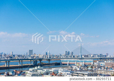 Cityscape of Nishishinkoiwa, Katsushika-ku 88293711