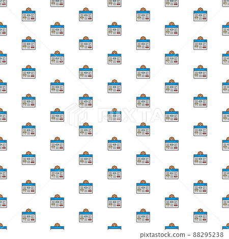 Vector webpage with gear, browser repair, website optimization pattern with various icons. 88295238