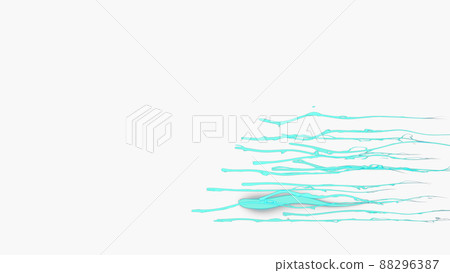 CG particles: Light spots that move while drawing a band of light CG particles: Light spots that move while drawing a band of light 88296387