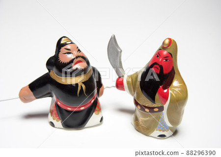 三國志人物玩偶關羽和張飛 88296390