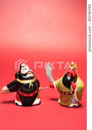 三國志人物玩偶關羽和張飛 三國志人物玩偶關羽和張飛 88296498