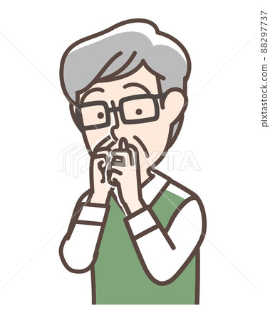 Men using nasal drops 88297737