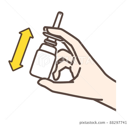 揮動滴鼻劑的手 揮動滴鼻劑的手 88297741