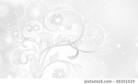 Half White And Half Green Background With Floral Ornaments Stock Photo,  Picture and Royalty Free Image. Image 29818453.