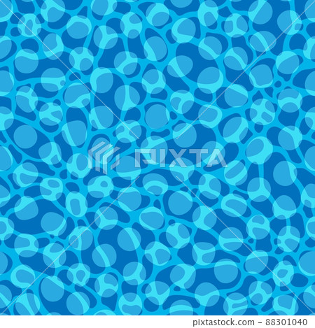 Blue water like in pool. Vector illustration seamless pattern background 88301040