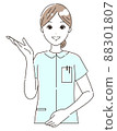 指導和解釋的護士（醫務人員）的插圖素材（上半身） 88301807