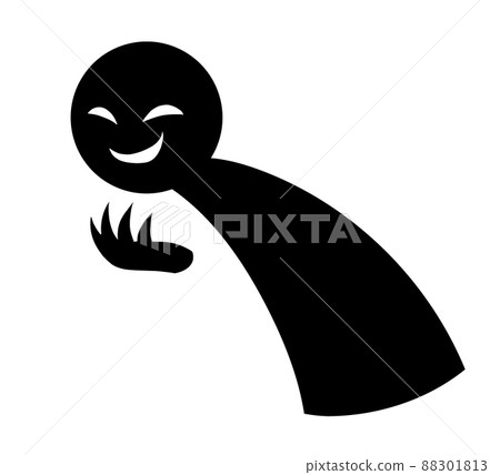 Silhouette material of villain image of ridiculous image Silhouette material of villain image of ridiculous image 88301813