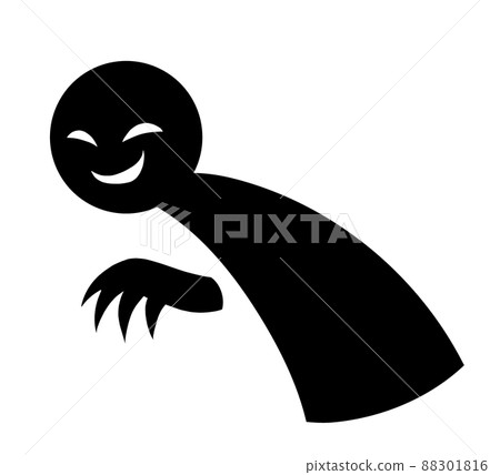 Simple silhouette of black villain image 88301816