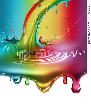rainbow paint splash rainbow paint splash 88302275