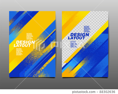 Sport Design Layout ,template Design, Sport Background, color flag Ukraine 88302636