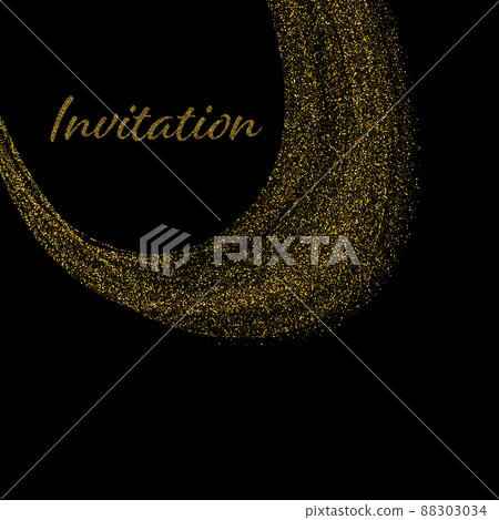 Light effect. Background of sparkling particles. Glittering elements on a transparent background. 88303034